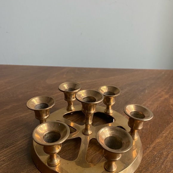Vintage Brass Candle Holder - Picture 6 of 9